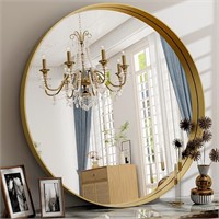 30 Inch Round Bathroom Mirror, Wall Mounted.