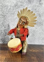 Alps Tin Toy Indian Joe Drummer Chief