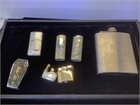 Selection of lighter covers, Penguin lighter &