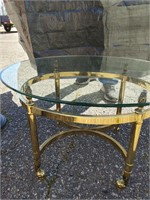 Glass Top side table