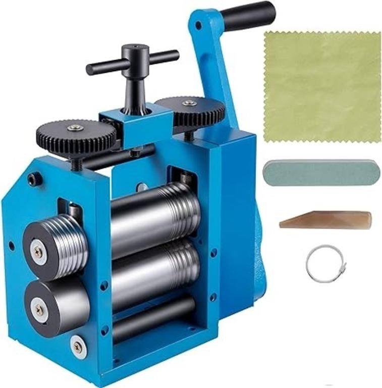 Vevor Rolling Mill, 3"/76 Mm Jewelry Rolling Mill