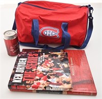 Livre Maurice Richard, Ken Dryden, et sac des