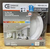 Commercial Electric 6" Slim LED Recessed Kit