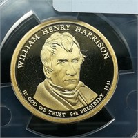 2009 Harrison $1 PR70 ANACS DCAM First Day of Issu