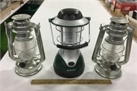 3 lanterns - battery powered w/ AC Delco