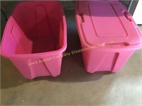 2 large empty totes