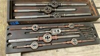 Wells Brother Company Tap & Die Set W/ Wood Case
