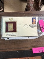 MARILYN MONROE REAL GOLD STAMP