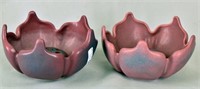 Van Briggle Lotus Bowl & Frog Vases