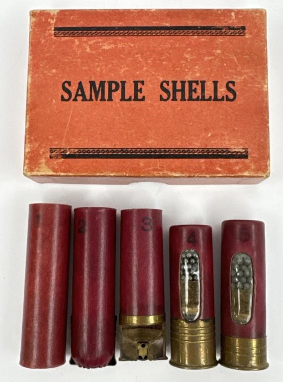 Early Federal Shot Shells Salesman Cut Away Sample