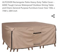 Rectangular Patio Table & Chair Furniture Cover,