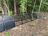 Black Railing Sections for Deck or Yard