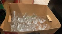 Box lot of kitchen glassware - mostly drinking