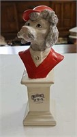 Vintage Italy Poodle Jockey bust 8.25" tall