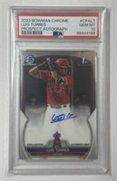 2023 1st Bowman #CPALT Auto Luis Torres PSA 10!