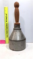 Old Metal Bell with Wood Handle-Loud Ring