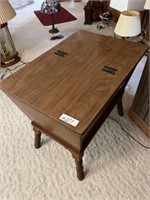 Wooden hinged side table
