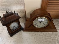 Two mantle clocks