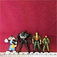 Lot Of 4 Assorted Action Figures