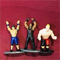 Lot Of 3 Small Wrestling Toys