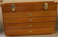 Vintage Oak Machinist's Tool Chest