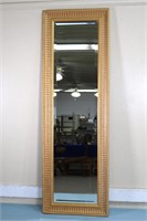 Gold Framed Beveled Full-Length Mirror