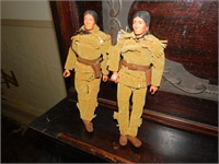 2 Tonto action figures 1973 Lone Ranger