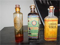 Early bottles with liquids