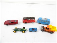 Lot of Assorted Vintage Toy Cars, Firetruck, Etc.