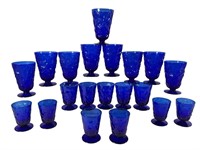 Bryce El Rancho Cobalt Glassware