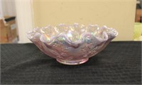 Fenton pink opalescent bowl