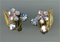 Iridescent Blue I& Pink Earrings Austria