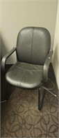 Black office side chair