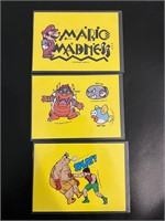Nintendo Stickers 1989 Bowser, Mario, Punch Out