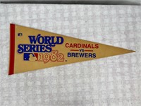 1982 World Series Cardinal Vs Brewers Pennant