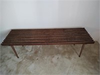 MCM Slat Top Bench