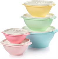 $60 Tupperware Heritage Collection 5 Bowls +5 Lids