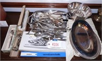Large selection of plates silver and silver