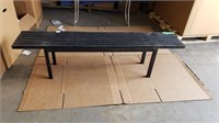 Metal Park Bench 72" x 14" x 18"