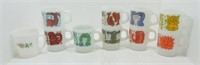 Fire King opaque lot of 10 mugs