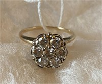7 stone diamond ring totalling approximately 1ct