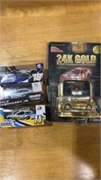 Lot of nascar toy cars including 24k gold plated