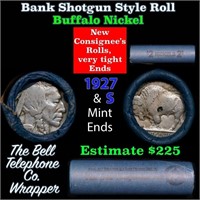 Buffalo Nickel Shotgun Roll in Old Bank Style 'Bel