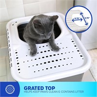 Petmate Top Entry Litter Cat Litter Box With Filt