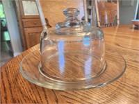 Glass Cheese dish with cover