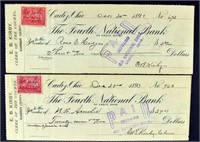 1899 Fourth National Bank Cadiz Ohio Check