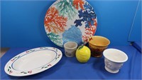 Decorative Serving Trays, Bowls