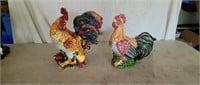 Rooster Cookie Jar and Ceramic Rooster
