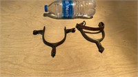 2pc Mixed Western Style Steel Boot Spurs