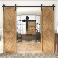 WINSOON 8FT Barn Door Hardware Kit  Heavy Duty